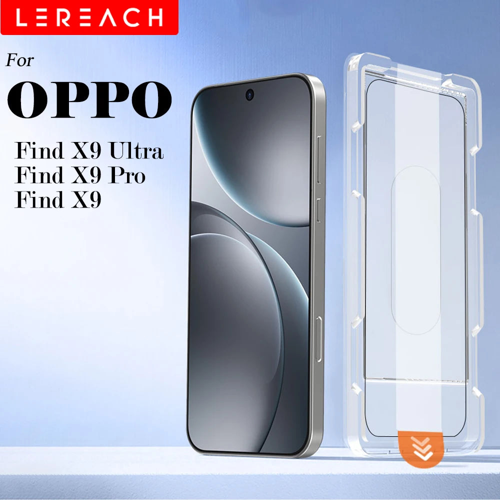 for OPPO Find X9 Ultra Find X9 Pro Tempered Glass Screen Protector with Dust-Free Positioning Box Auto-Align HD Clear