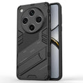 For Oppo Find X8 Pro 5G Case PC+TPU Shockproof Phone Cover with Kickstand - Black