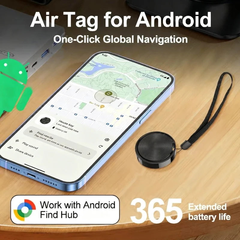 Work with Android Find Hub Bluetooth Gps Tracker Google Find My Airtag Keychain Smart Tag Smart Life Security Alarm Free Shippin
