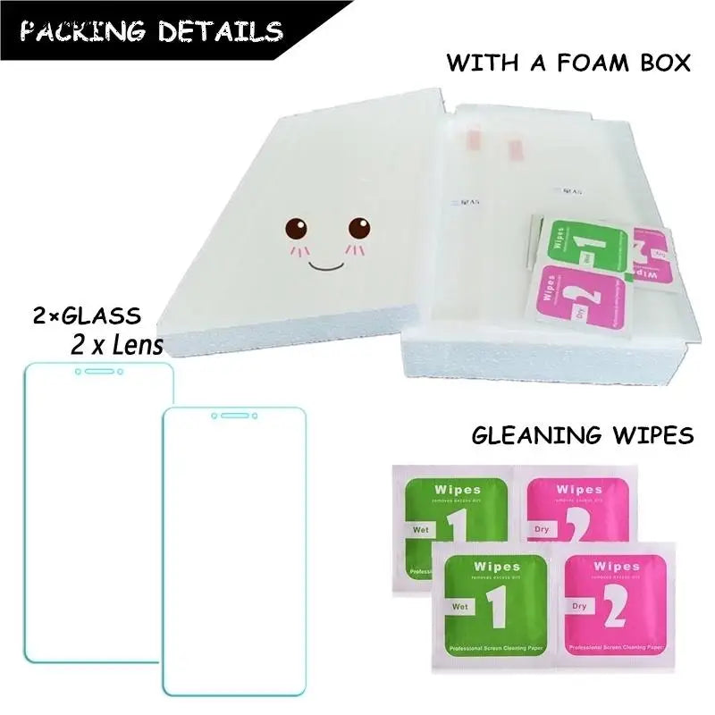 2PCS Glass for OPPO Find X3 Lite Screen Protector for Find X3 Lite Tempered Glass Protective Camera Film for Find X3 Lite