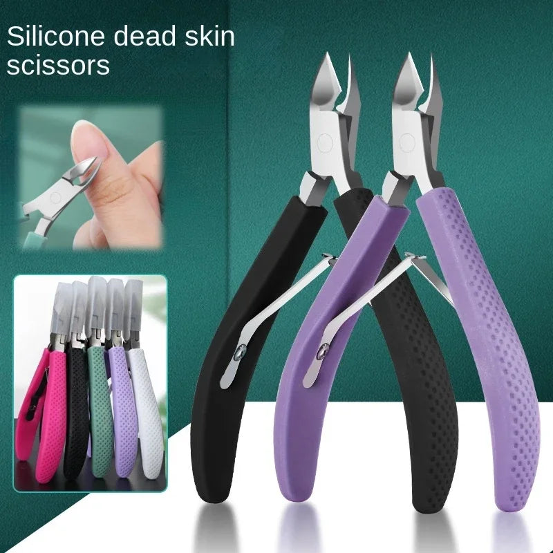 Cuticle Nippers Nail Manicure Cuticle Scissors Clippers Trimmer Dead Skin Remover Pedicure Stainless Steel Cutters Tool