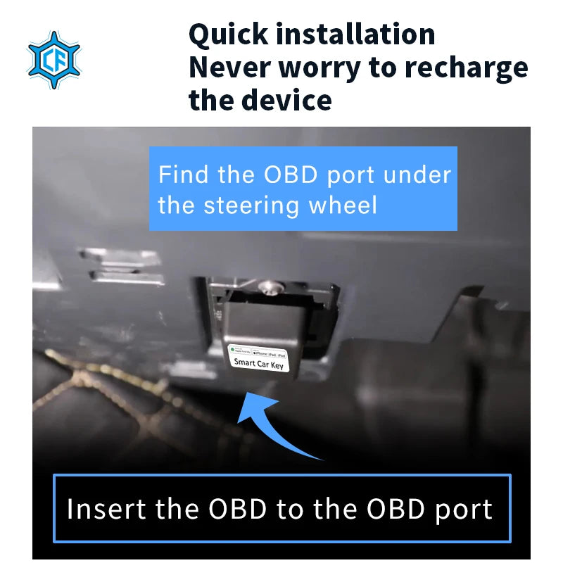 Find My Car OBD for Iphone Compatible with All Car OBD Locators Monitoring Tracker Vehicle Anti-Lost Free App Find Function