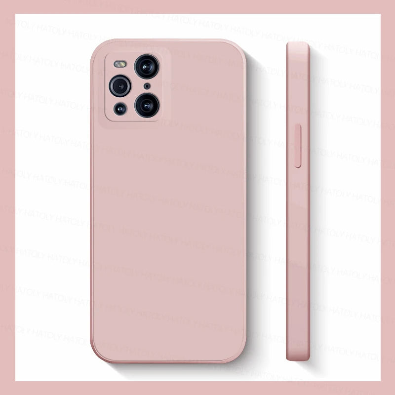For Oppo Find X3 Pro Case Oppo Find X3 X5 X6 Pro X3 X5 Lite Cover Original TPU Liquid Silicone Shockproof Protective Phone Case
