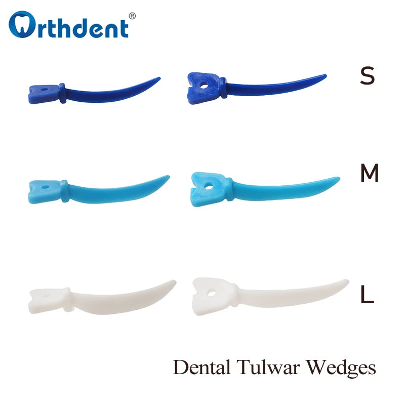 120Pcs Dental Tulwar Wedges Refill Wedge for Sectional Matrix System Interproximal Disposable Plastic Wedges Dentistry Product