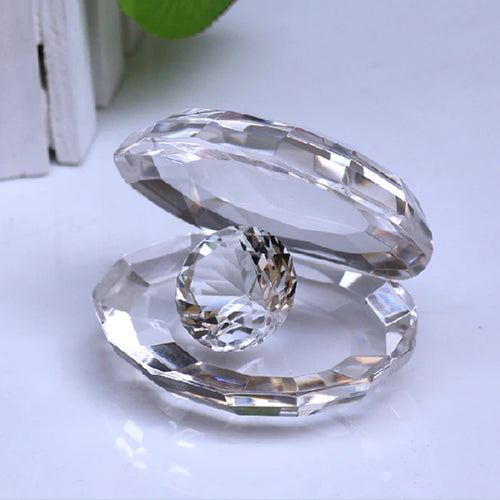 Beauty Crystal Colorful Sea Shell Oyster with Clear Diamond Home Decoration Birthday Gift