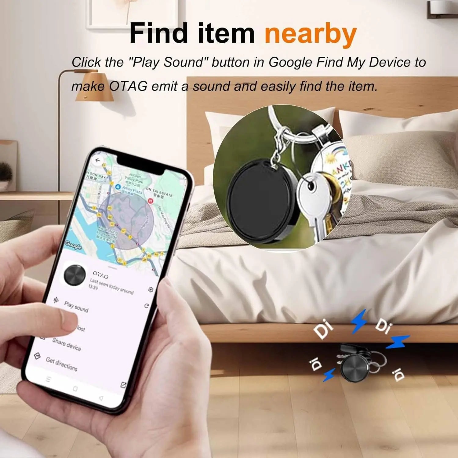 Air Tracker for Android Google Certified Key Finder/Luggage Tracker/Item Locator Compatible with Google Find My Device(Find Hub)