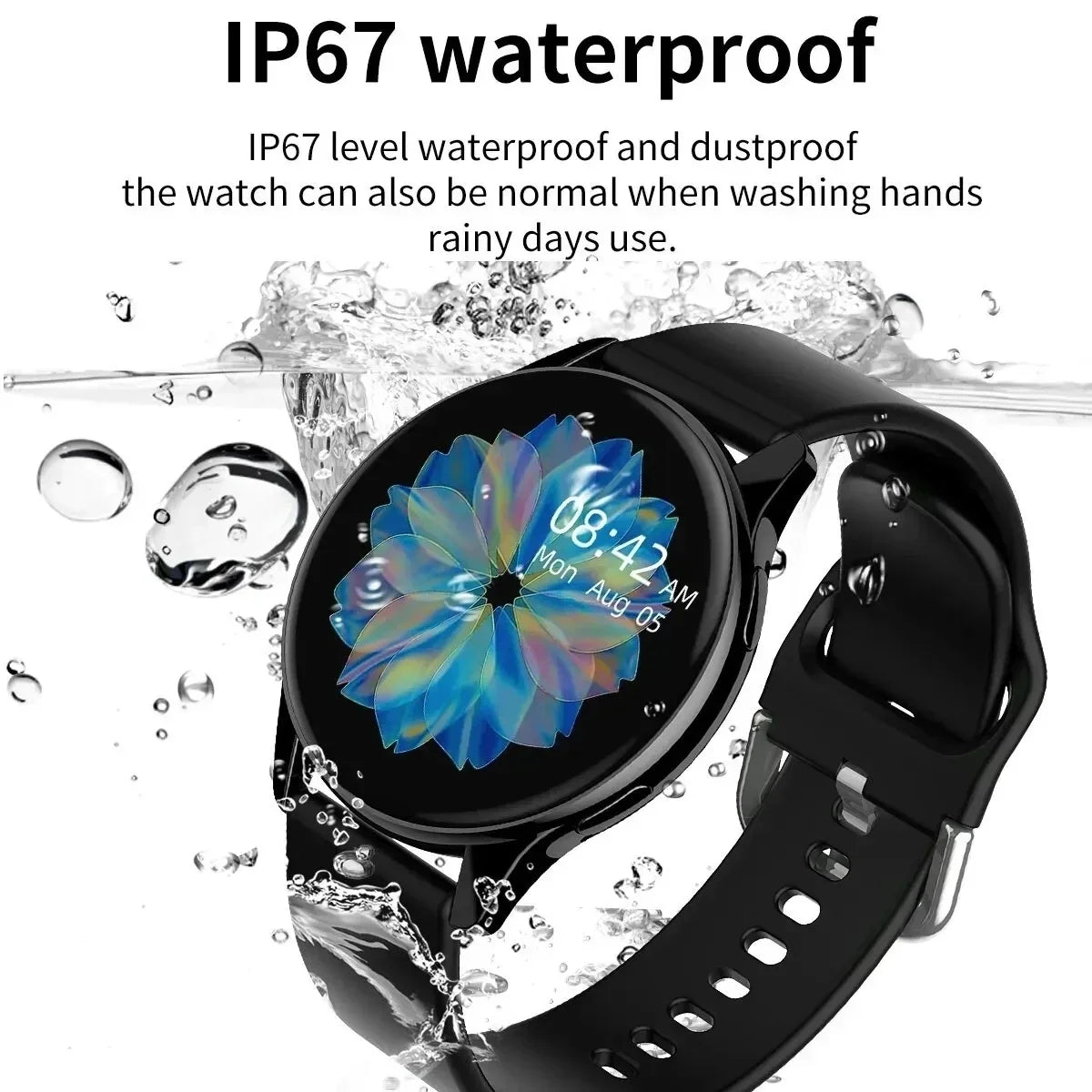 Smart Watch round Bluetooth Call Men Women Fitness Tracker Bracelet Custom Watch Face Watches for Android IOS Smartwatch 2024