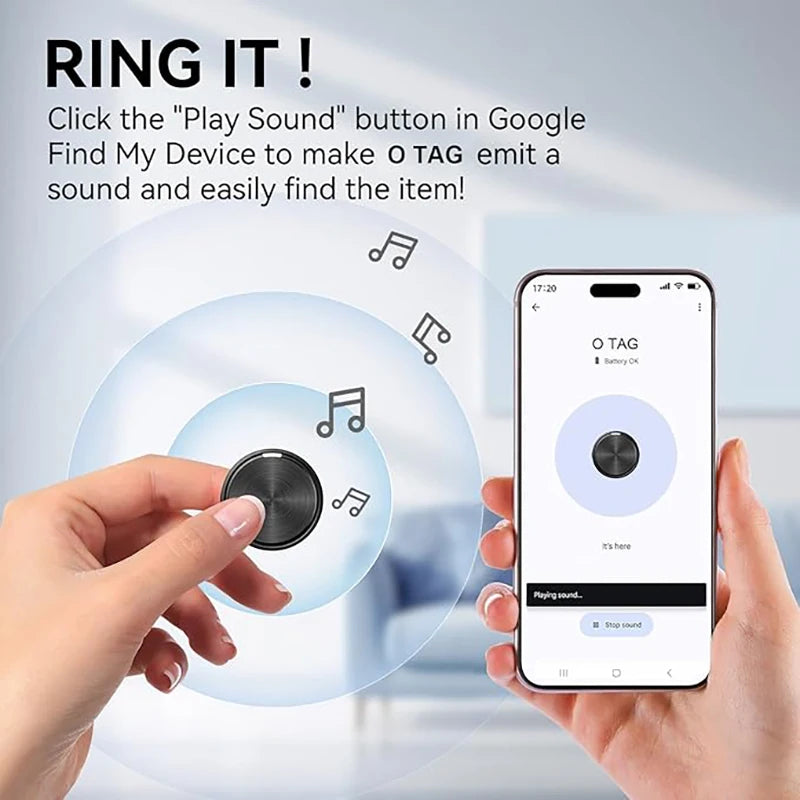 Air Tracker for Android Google Certified Key Finder/Luggage Tracker/Item Locator Compatible with Google Find My Device(Find Hub)