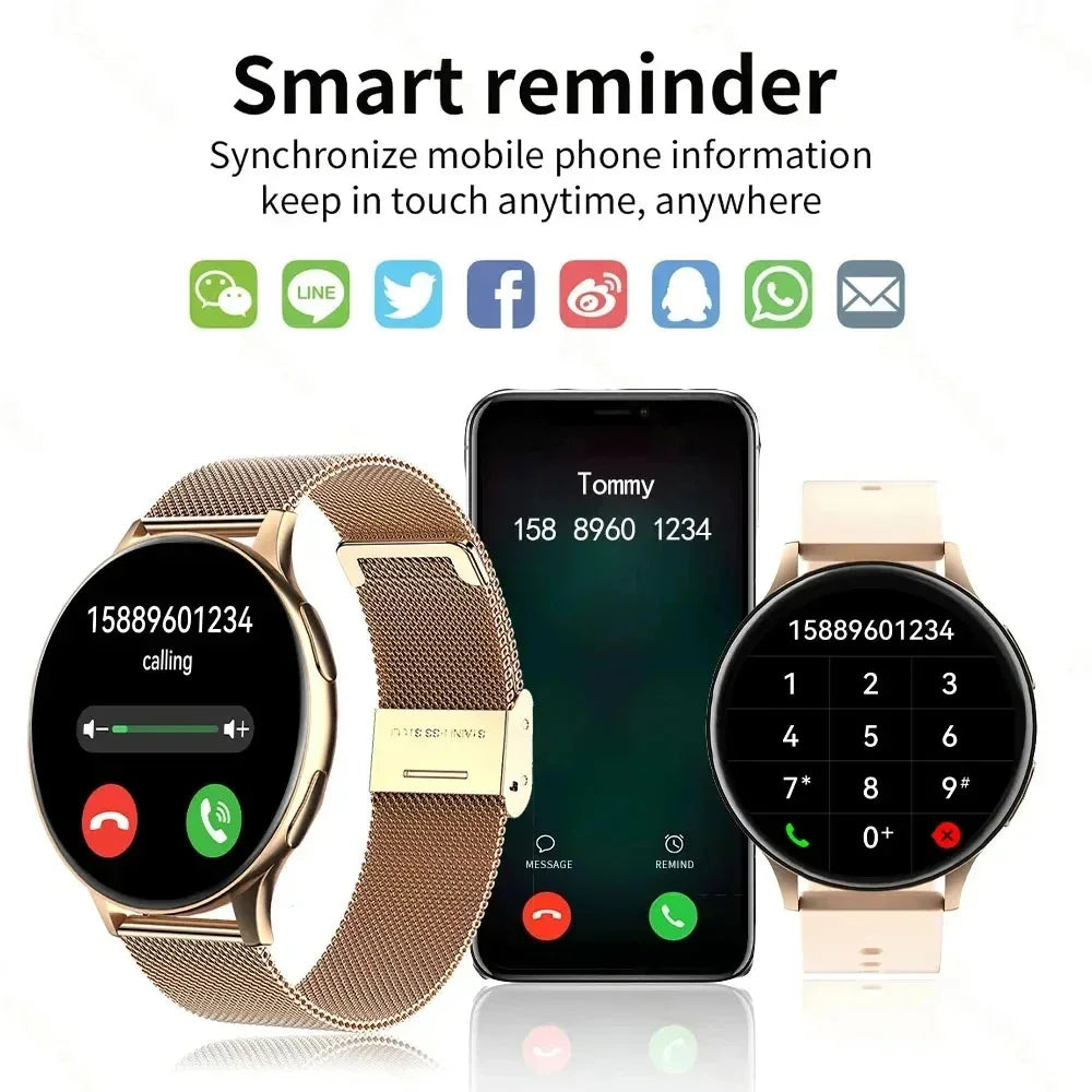 Smart Watch round Bluetooth Call Men Women Fitness Tracker Bracelet Custom Watch Face Watches for Android IOS Smartwatch 2025
