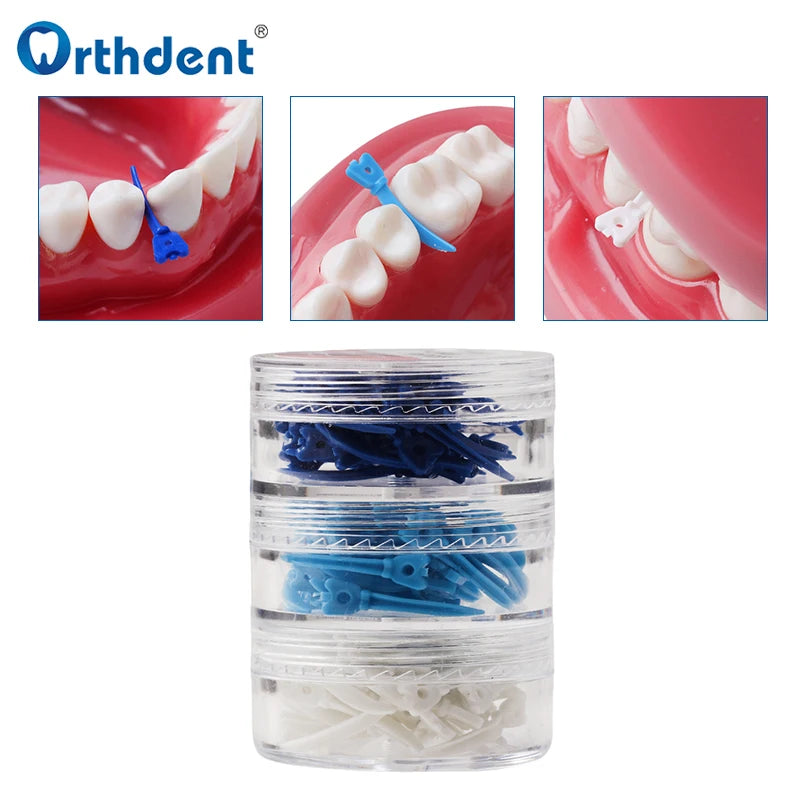 120Pcs Dental Tulwar Wedges Refill Wedge for Sectional Matrix System Interproximal Disposable Plastic Wedges Dentistry Product