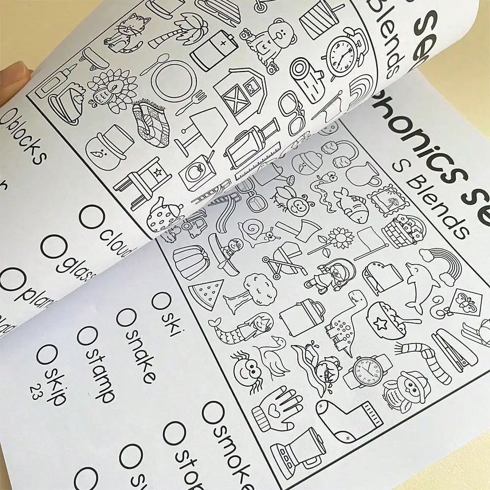 Read and Find Phonics Workbook Preschool and Kindergarten Learning English Teacher Teaching Aids Phonics Practice Montessori