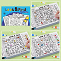 Look and Find Shape/Color Workbook Kids Drawing Notebook Look & Find Shape Game Enhance Visual Perception, Focus and Attention