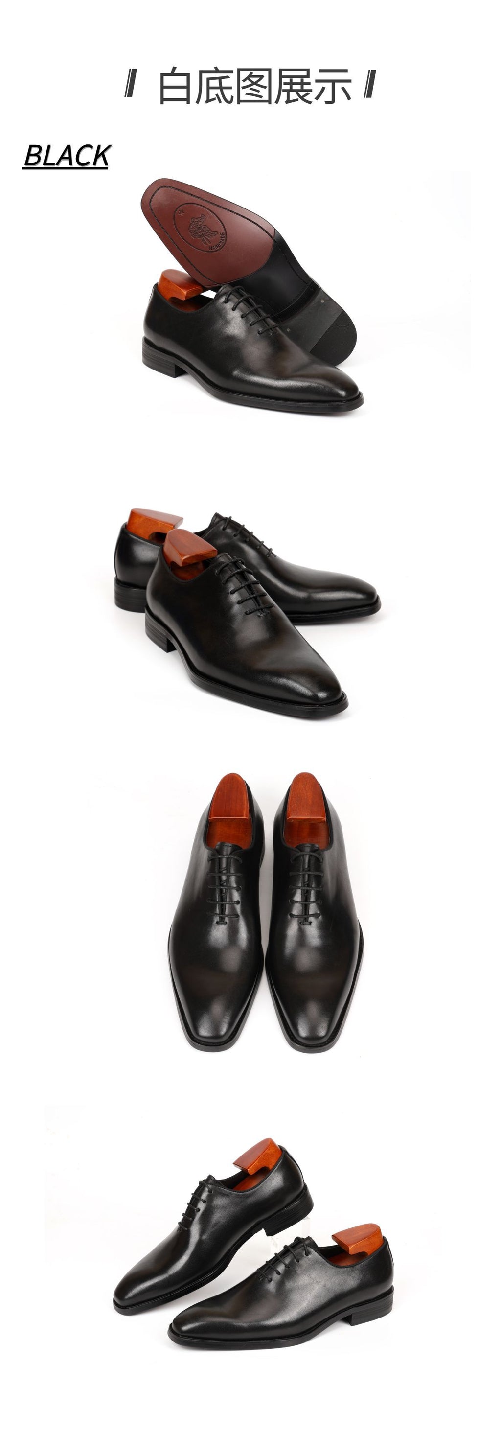 Business Formal Oxford Shoes for Men, Wedding Shoes, First-Layer Cowhide Leather, Carved Design, Gentlemanly British Retro European and American Trendy Shoes
