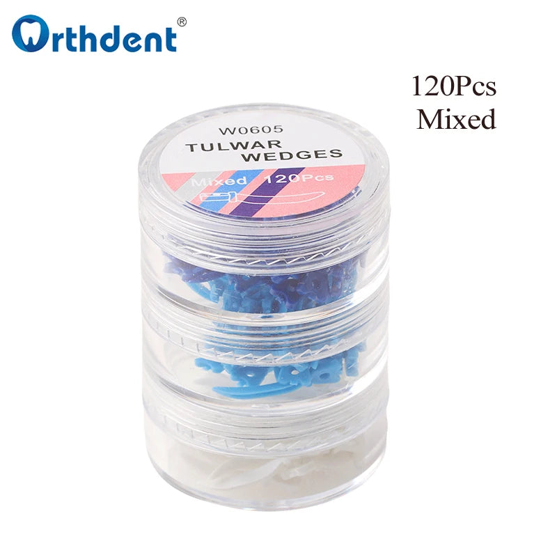 120Pcs Dental Tulwar Wedges Refill Wedge for Sectional Matrix System Interproximal Disposable Plastic Wedges Dentistry Product