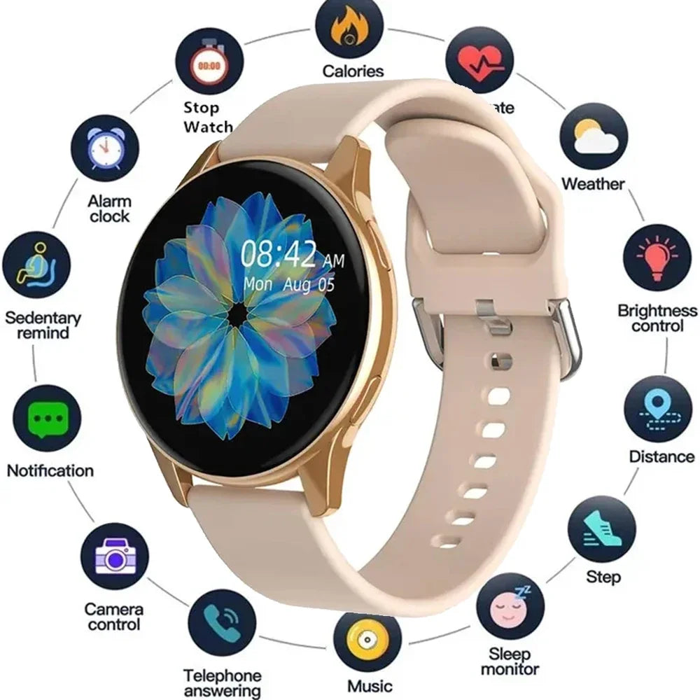 Smart Watch round Bluetooth Call Men Women Fitness Tracker Bracelet Custom Watch Face Watches for Android IOS Smartwatch 2025