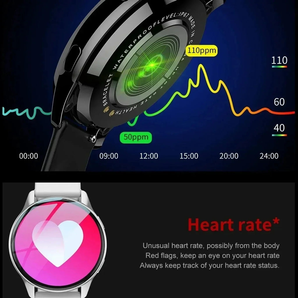 Smart Watch round Bluetooth Call Men Women Fitness Tracker Bracelet Custom Watch Face Watches for Android IOS Smartwatch 2025