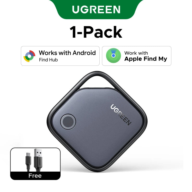 【Dual System Compatibility】Smart Finder for Apple Find My (Ios) & Find Hub App (Android) Bluetooth Tracker Card