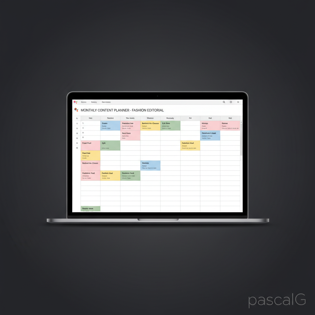 Calendario de Contenido - Mockup