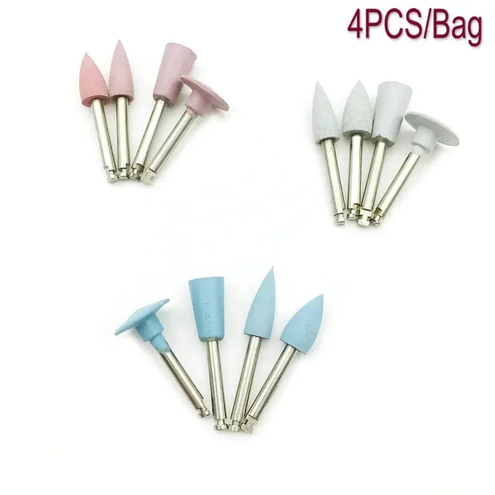 4Pcs Mix RA Grinding Heads Dental Polishing Teeth Polishing Tool for Low-Speed Teeth Machine Polishing Whitening Product
