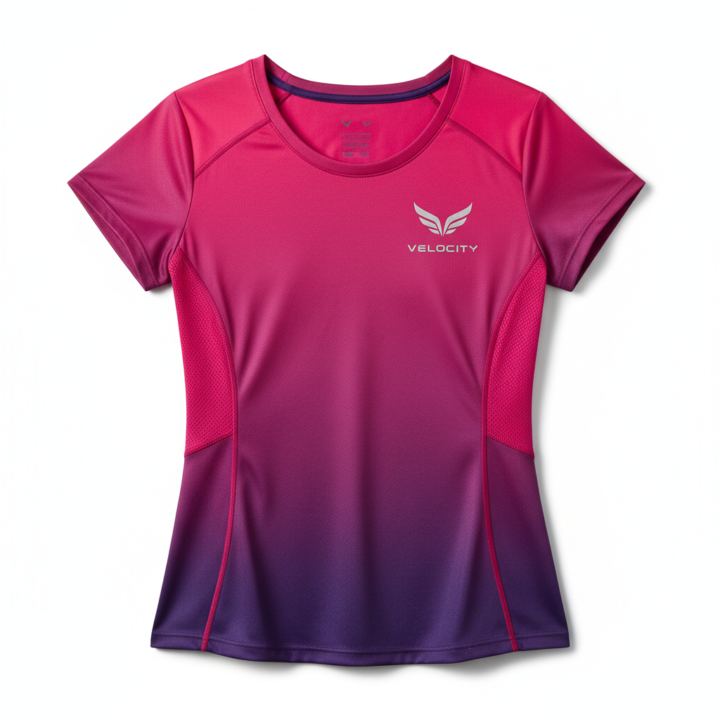 Polera mujer rosa morado