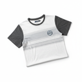 Polera hombre blanco gris