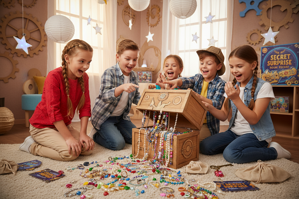 Kids playing Secret Surprise Game