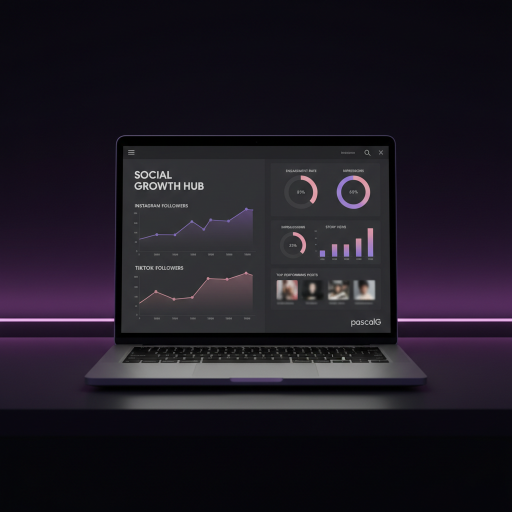 Métricas Instagram TikTok - Mockup